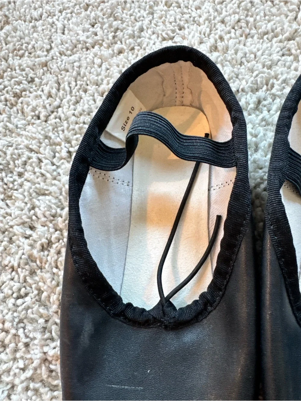 Girls Ballet Shoes Bundle Size 10 Pink Black Dance Slippers Flats 2 pair